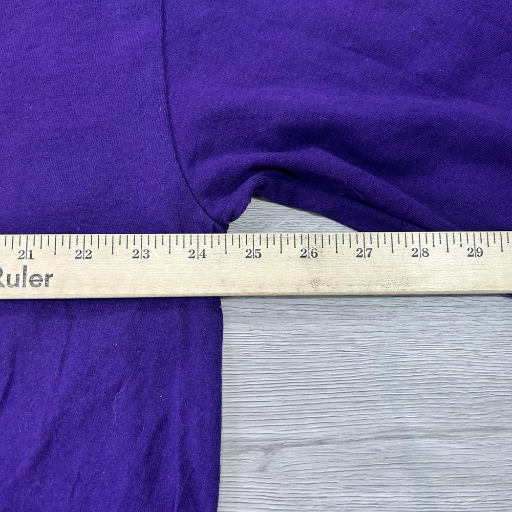 Los Angeles Lakers Shirt Mens XL Purple NBA Basketball Long Sleeve Tee Cotton - Picture 7 of 9